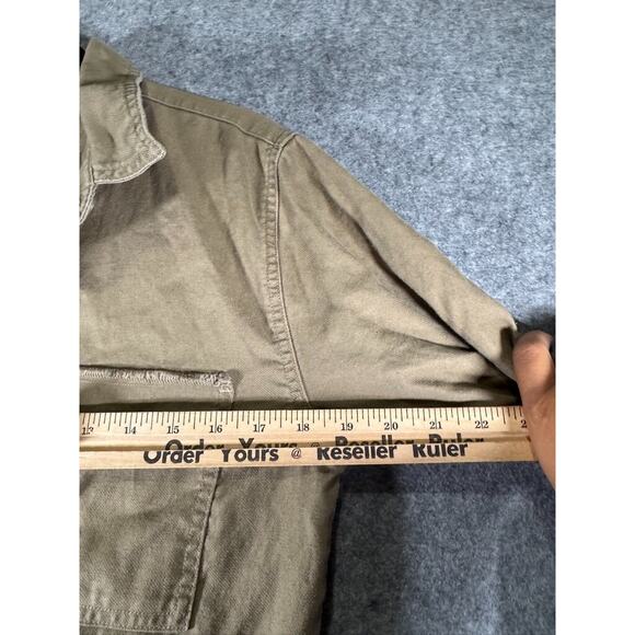 Aerie‎ Romper Women Medium Green Army Long Sleeve Relaxed Gorpcore - Picture 3 of 6